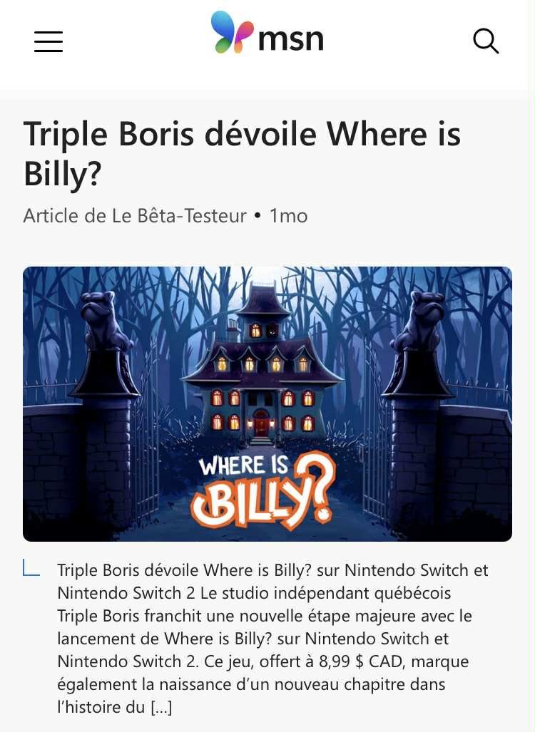 Triple Boris Billy MSN